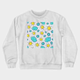 Sunshine & Clouds - Doodle Crewneck Sweatshirt
